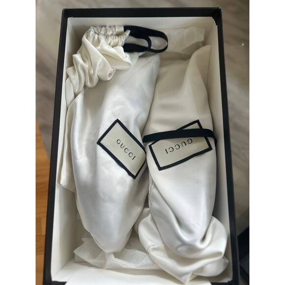 Gucci Double GG Marmont Blush Pink Suede Fringe Loafer Pump - Picture 5 of 15